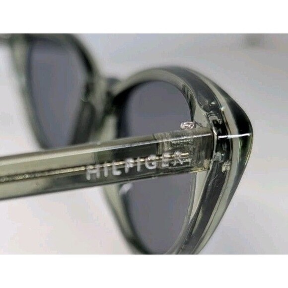 Tommy Hilfiger LIZ WP OL573 Cat Eye Sunglasses Green Crystal Gray Lens main image 6